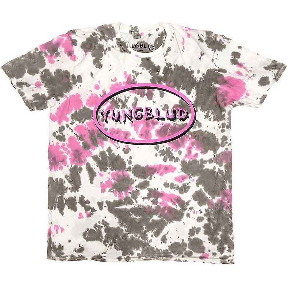 Yungblud Scratch Oval Dip Dye T Shirt