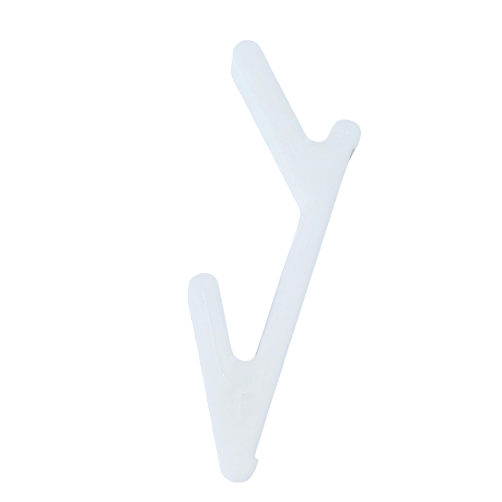 Easy Mounting Hook Set Includes All Hardware For Quick Installation On Any Smooth Surfaces  White