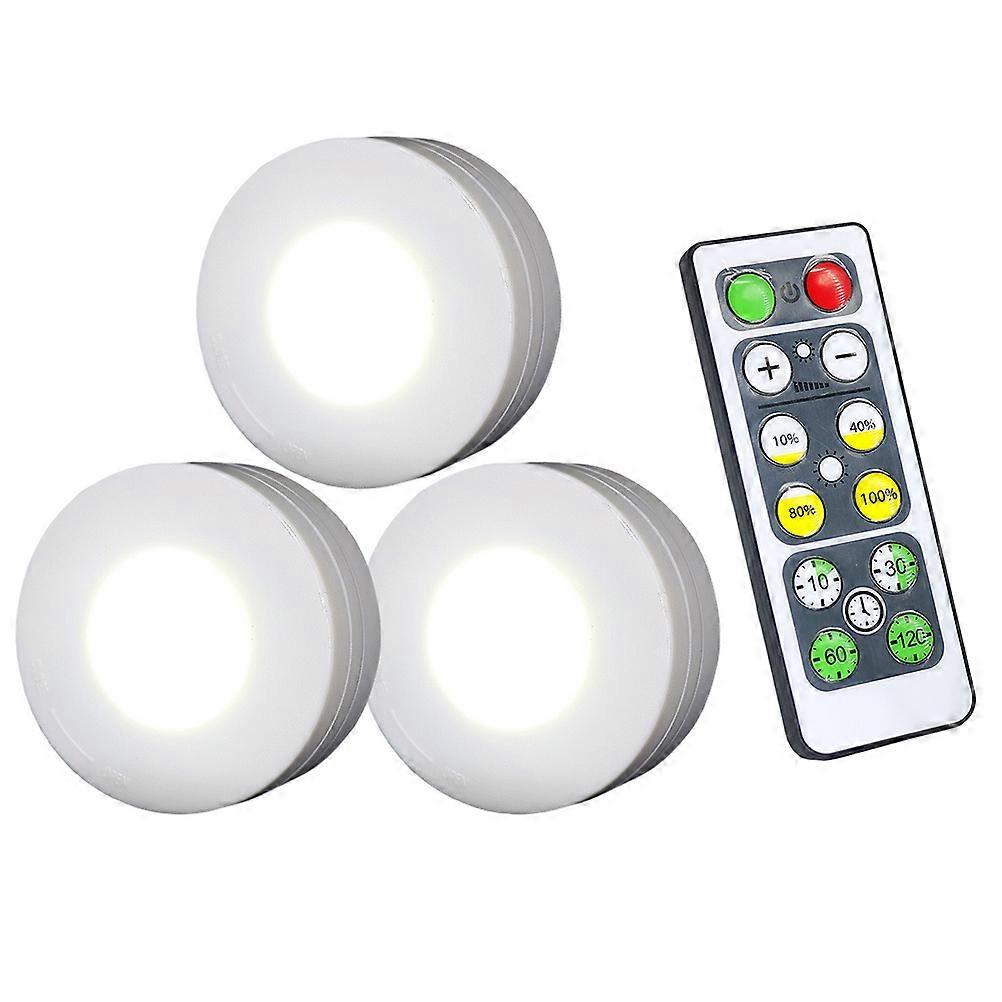 Smart Wireless Cabinet LED Lights Set with Adjustable Brightness 6Pcs Wireless Remote