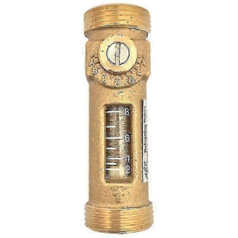 water flow meter with g3/4 threads 2-8 l/min brass