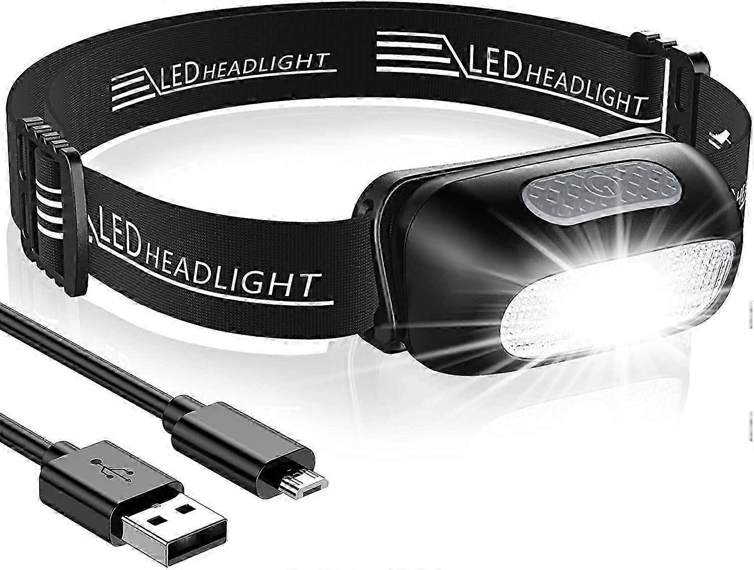 LED Rechargeable Headlight for Running Camping Hiking