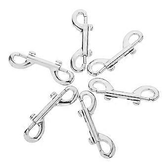 Dog Leash Double Ended Bolt Snap Hooks Stainless Steel 12Pcs