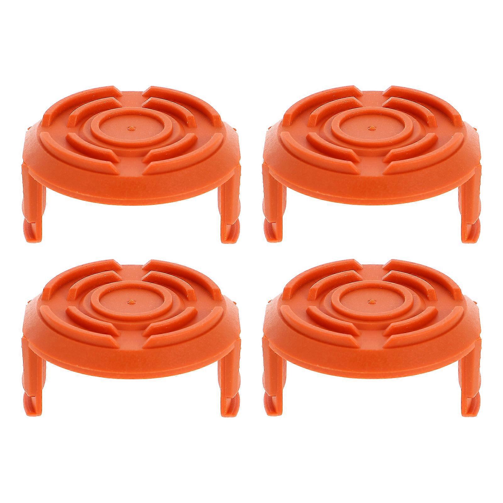 Orange Spool Cover Replacement for Trimmer with 4Pcs Spool Covers