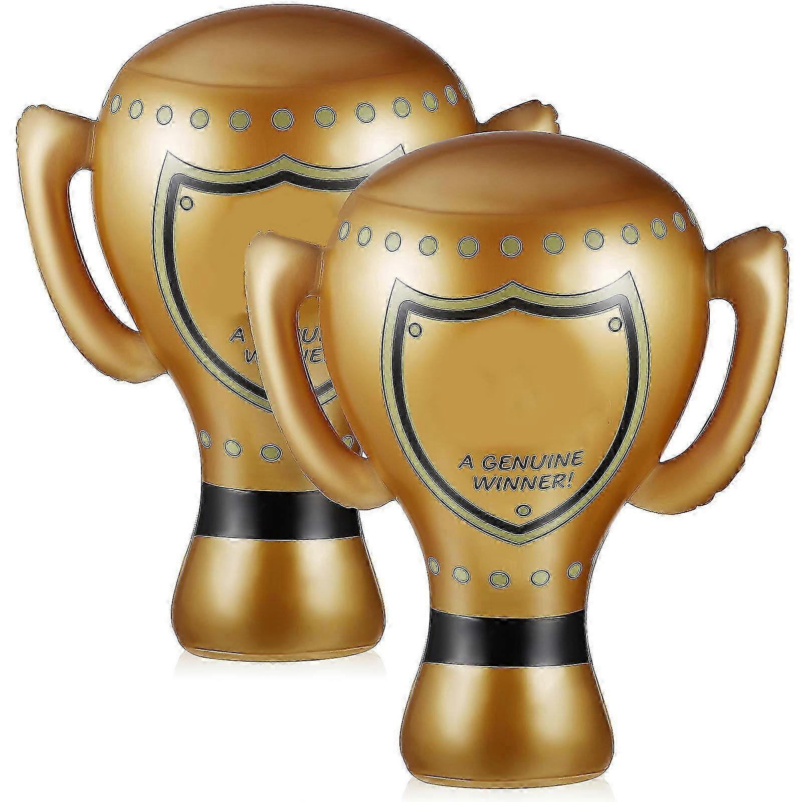 Inflatable Trophy Cup 2Pcs Inflatable Award Trophy for Classroom Activities