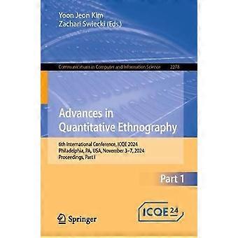 Advances In Quantitative Ethnography 6th International Conference Icqe 2024 - Springer Nature B.V - Paperback - en Book