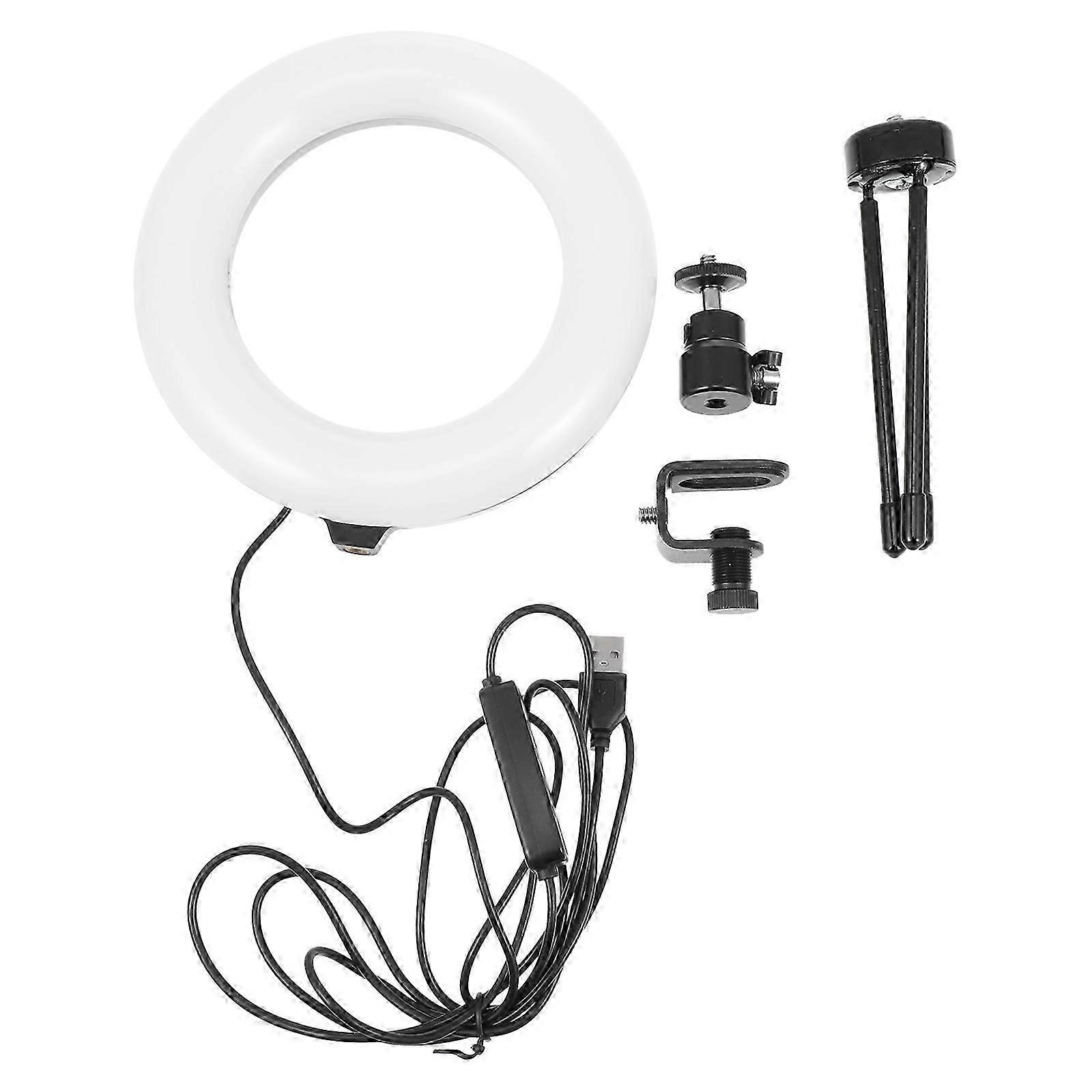 Live Streaming LED Fill Light with Adjustable Angles, Efficient Heat Dissipation, Black ABS Material