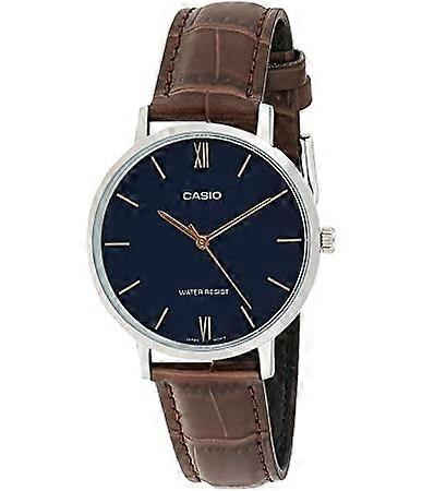 CASIO COLLECTION MINIMAL, LEATHER - BLACK