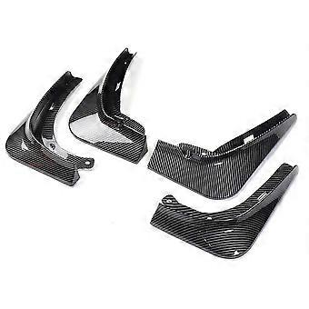4pcs/set Plastic Black,red, Gray Car Mudguards Mud Flaps Mudguards For Tesla Model 3 Y 2017-2023 Plastic Splash Guards