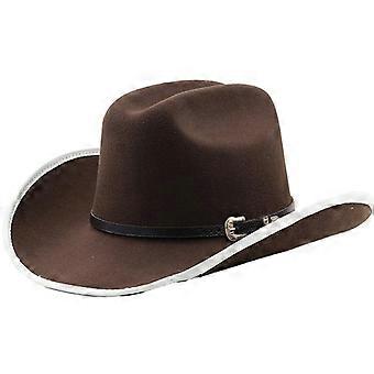 Wide Brim Fedora Cap for Party Cowboy Hat Simple Magician JazzHat Adult Women Men Unisex Top Hat Masquerade Accessories