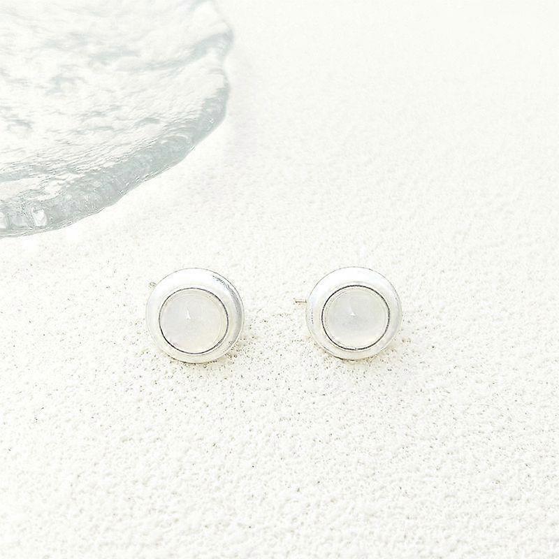 Simple High-End Geometric Round Earrings Stud Earrings