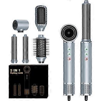 Hair Dryer Brush, 5 in 1 Blow Dryer Brush Set, High Speed Hot Air Styler, Auto Wrap Curlers for Frizz-Free Volume, Smooth Hair&No Heat Damage Hair Sty