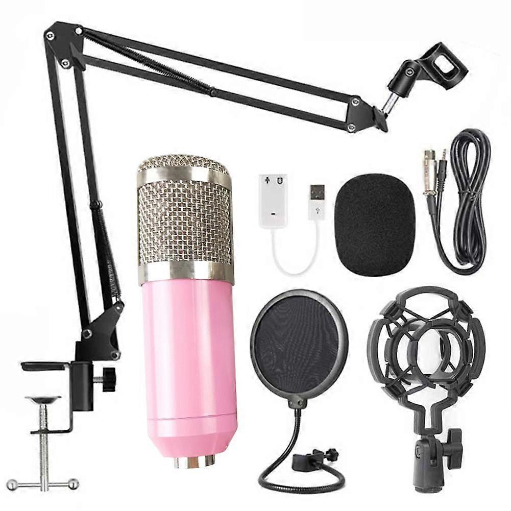 BM-800 Professional Capacitive Microphone Vocal Recording Wired Mic for Computer