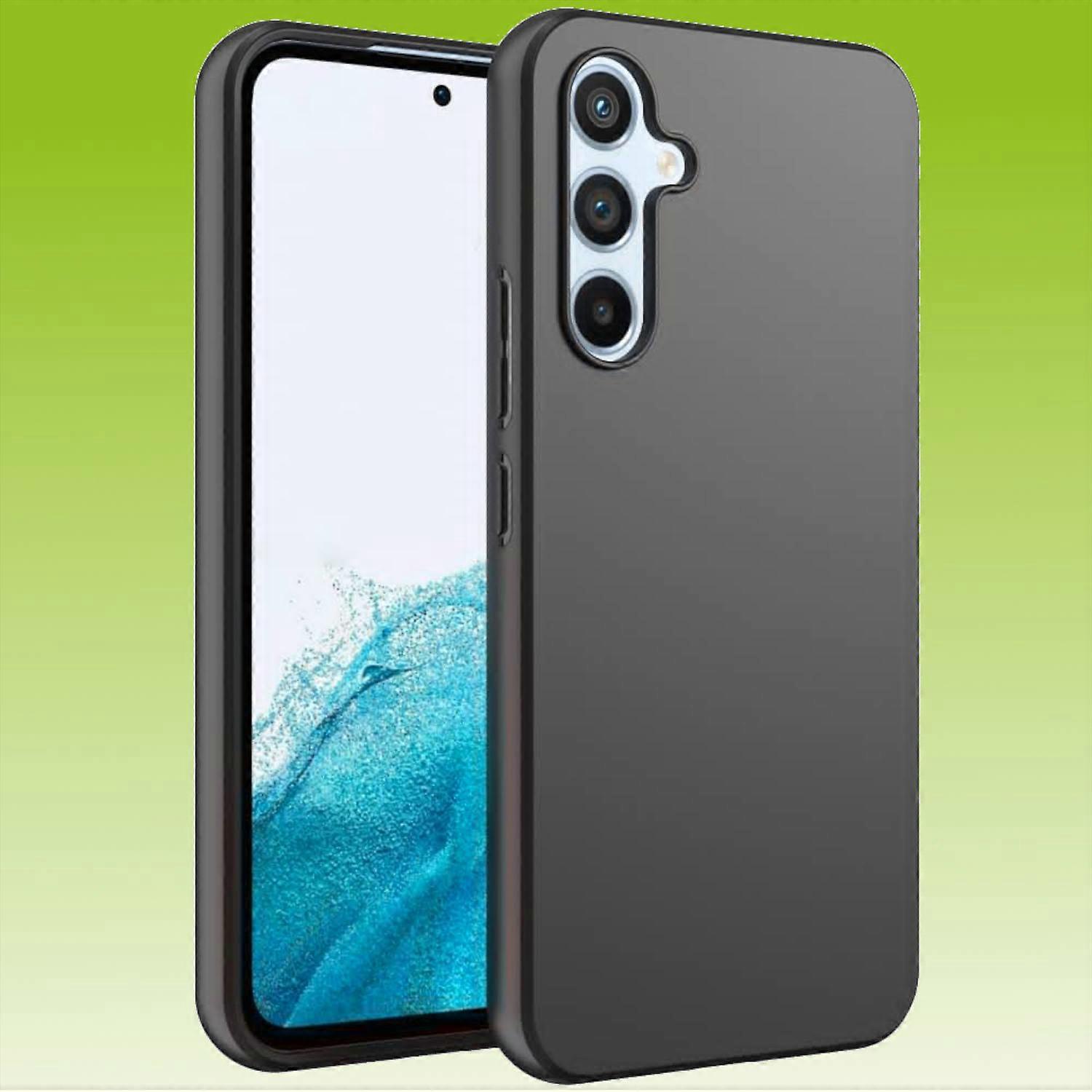 For Samsung Galaxy A54 5G Silicone Protective Case Black Phone Bag Pouch Cover Cap