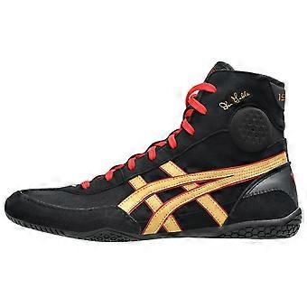 ASICS Abrasion Resistant High top Training Shoes Unisex Black Gold 1081A052-002