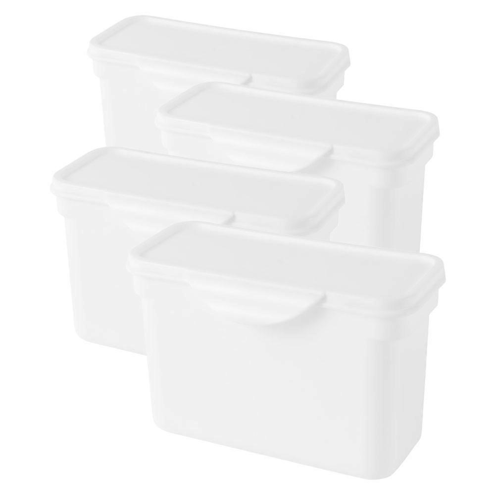 4pcs Laundry Powder Container Refillable Powder Box Multi-functional Storage Box