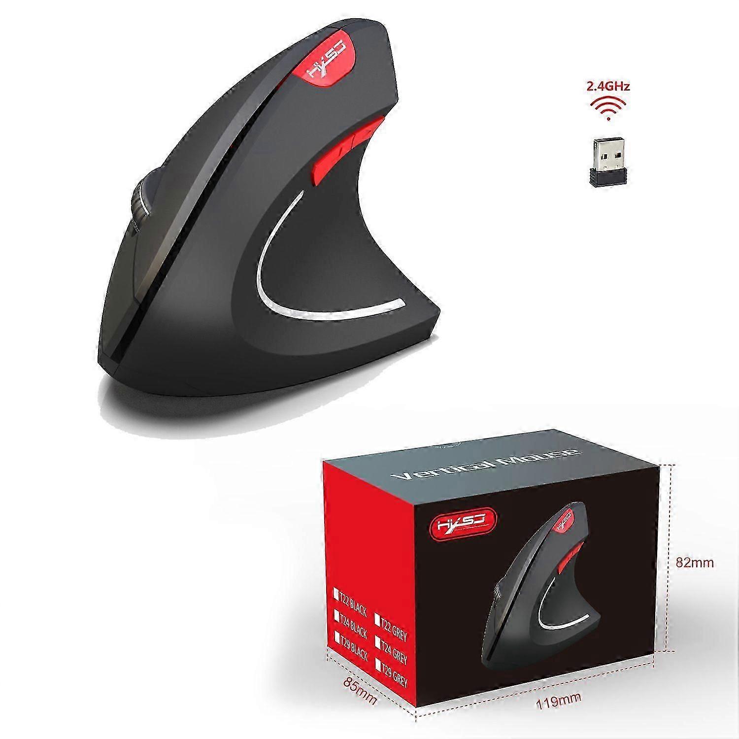 Wireless Ergonomic Vertical Mouse 2.4GHz black 26-27