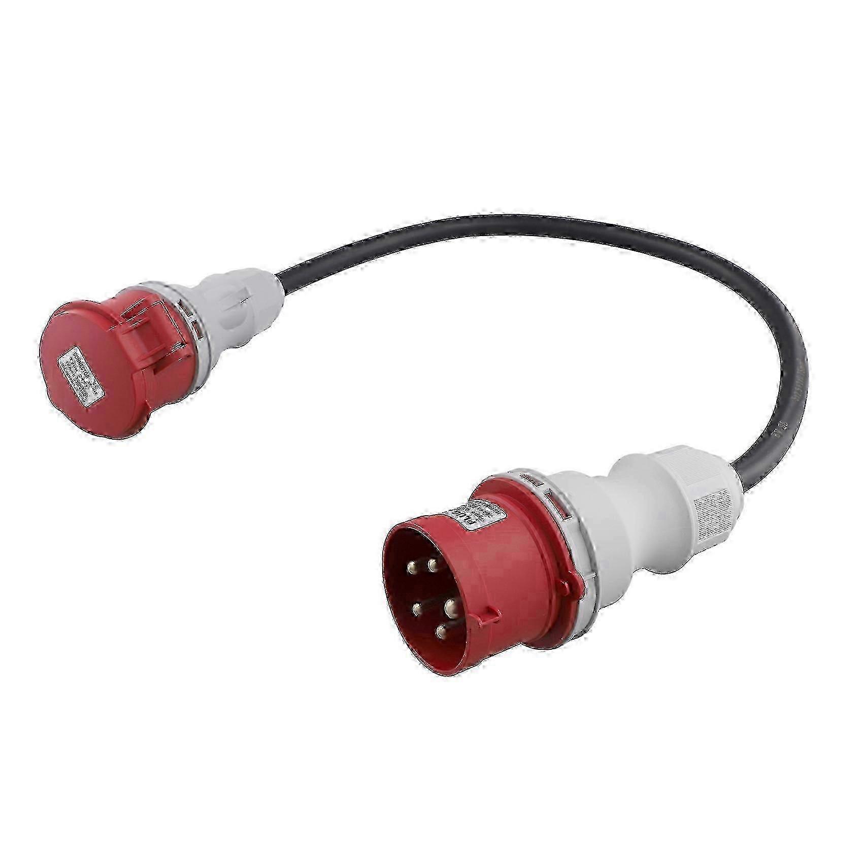 5Pin Adapter Plug 32A to 16A Coupling Socket [3-Phase,400V] Hose Cable High Current Adapter ,Protec