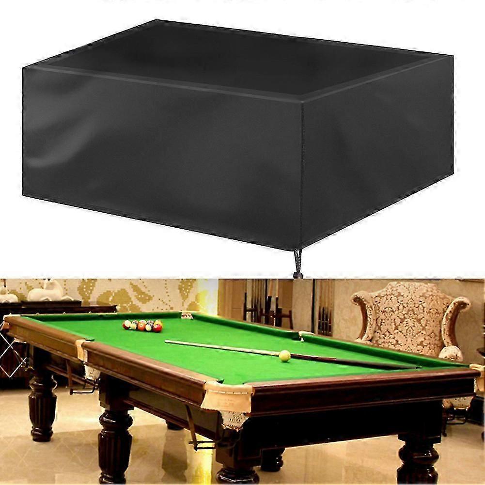 Waterproof Pool Table Cover Dustproof Oxford Cloth with Drawstring Outdoor Solid Protector