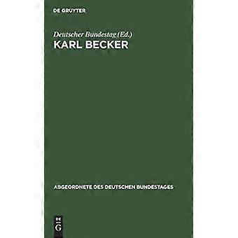 Karl Becker - De Gruyter - Hardcover - German Book - History