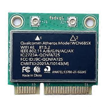 WiFi Card Qualcomm WCN685X QCNFA725 NFA725 Mini PCIe WiFi 6E Bluetooth 5.2 2400Mbps Wireless Module for Laptop Win10/Win11