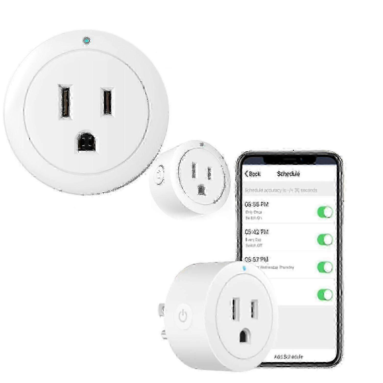 w Home Wifi Smart Plug Mini Smart Socket Compatible With Echo Google PK