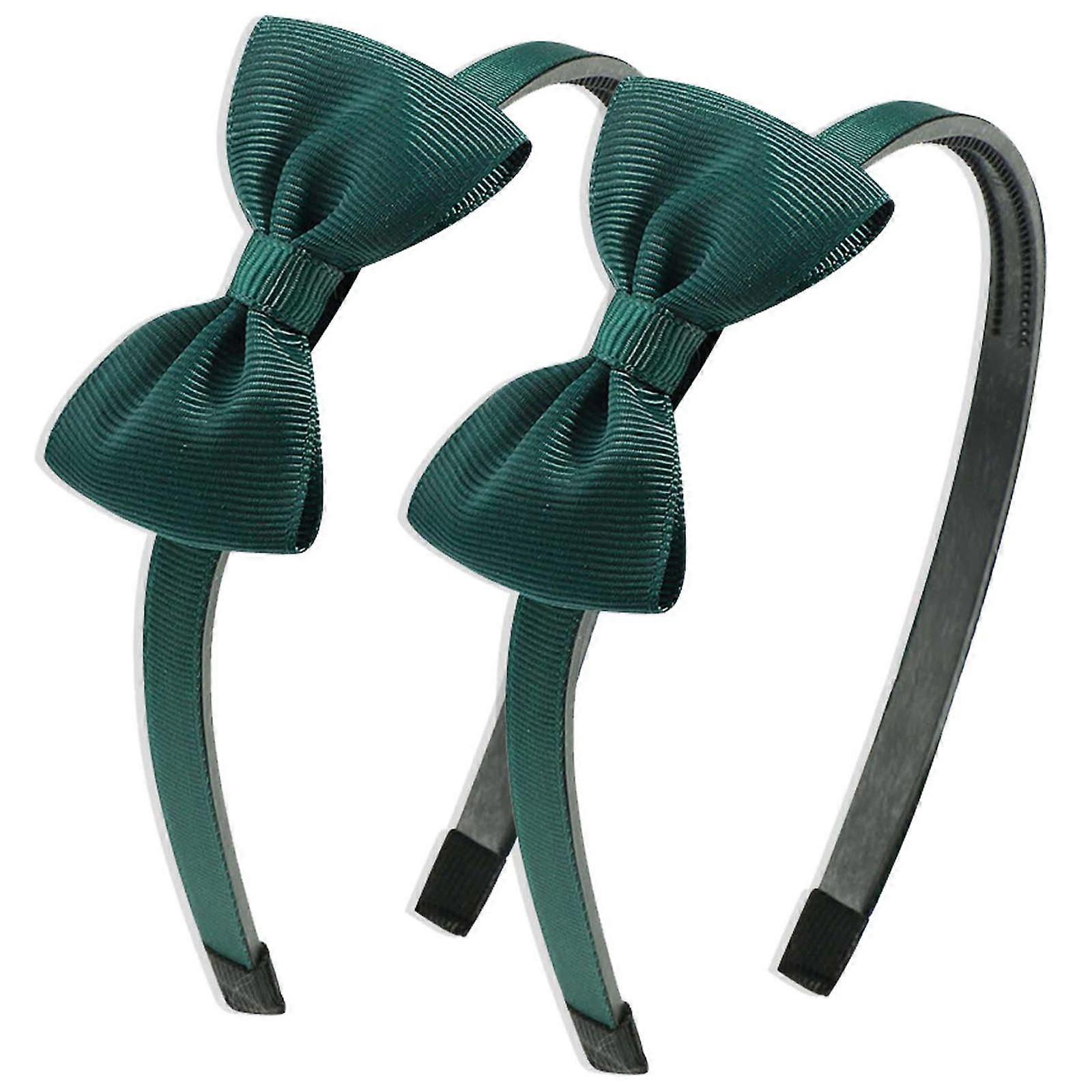 Green Ribbon Bow Headbands For Children