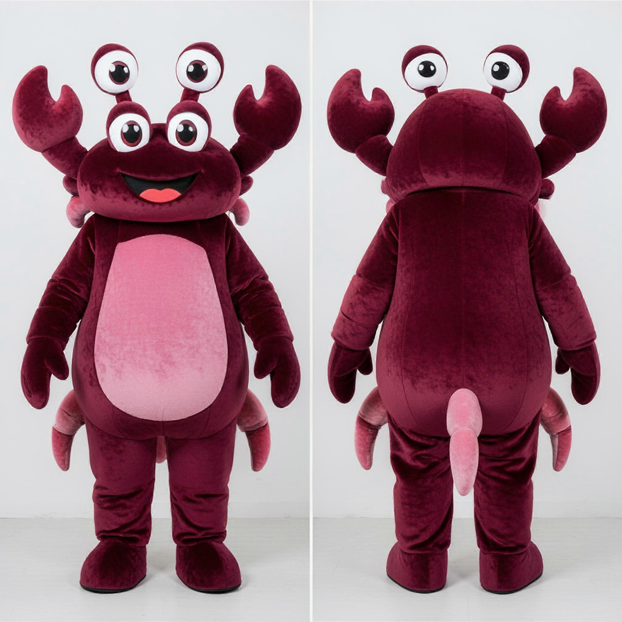 MASTICOT Maroon Crusty Crab Mascot
