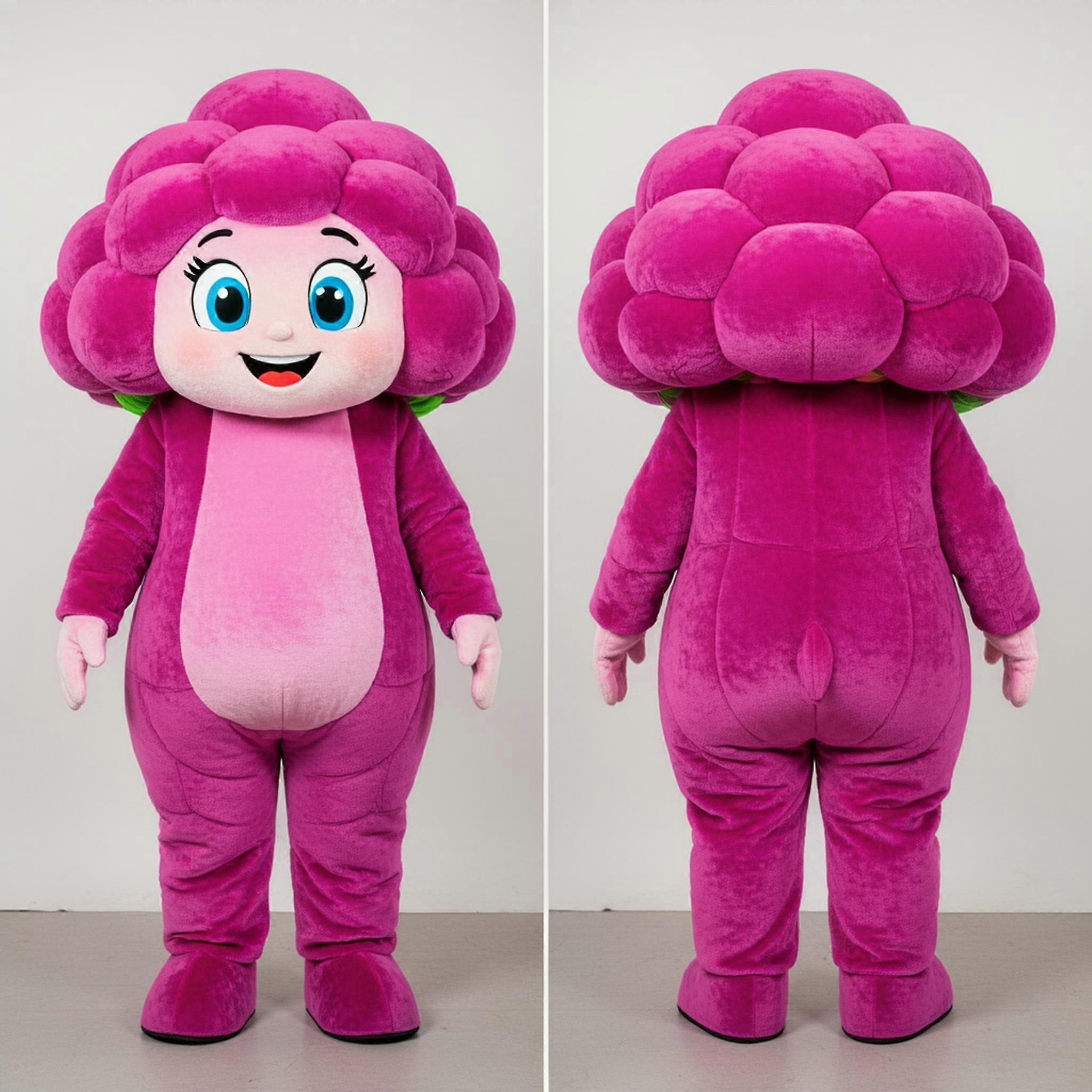 MASTICOT Magenta Rounded Cauliflower Mascot