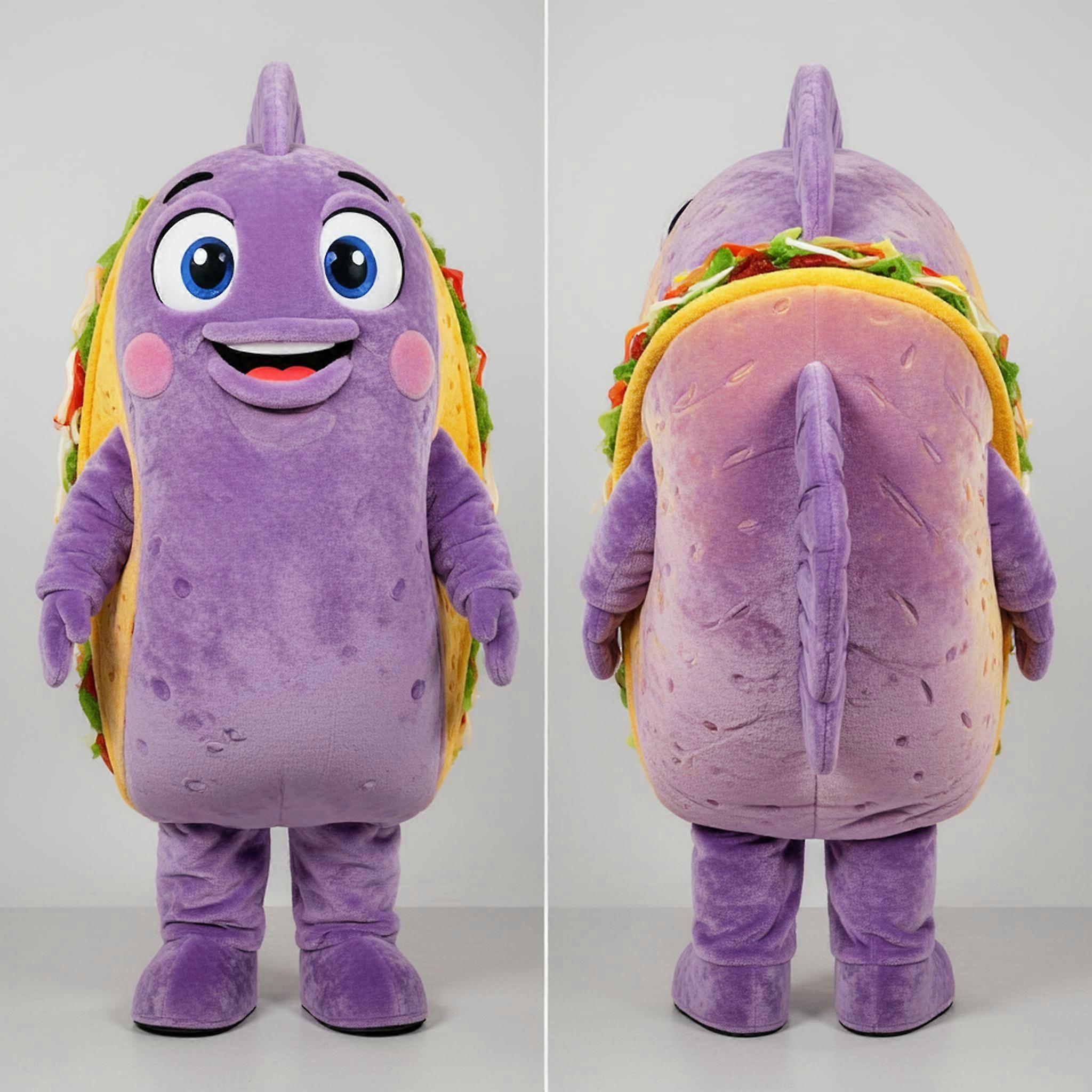 MASTICOT Lavender Fish Taco Fish Tacos Mascot