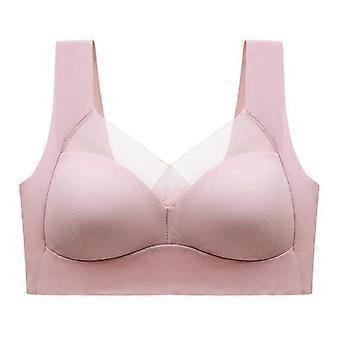 Women Fixed Cup Backless Seamless Wirefree Push Up Comfortable Bra