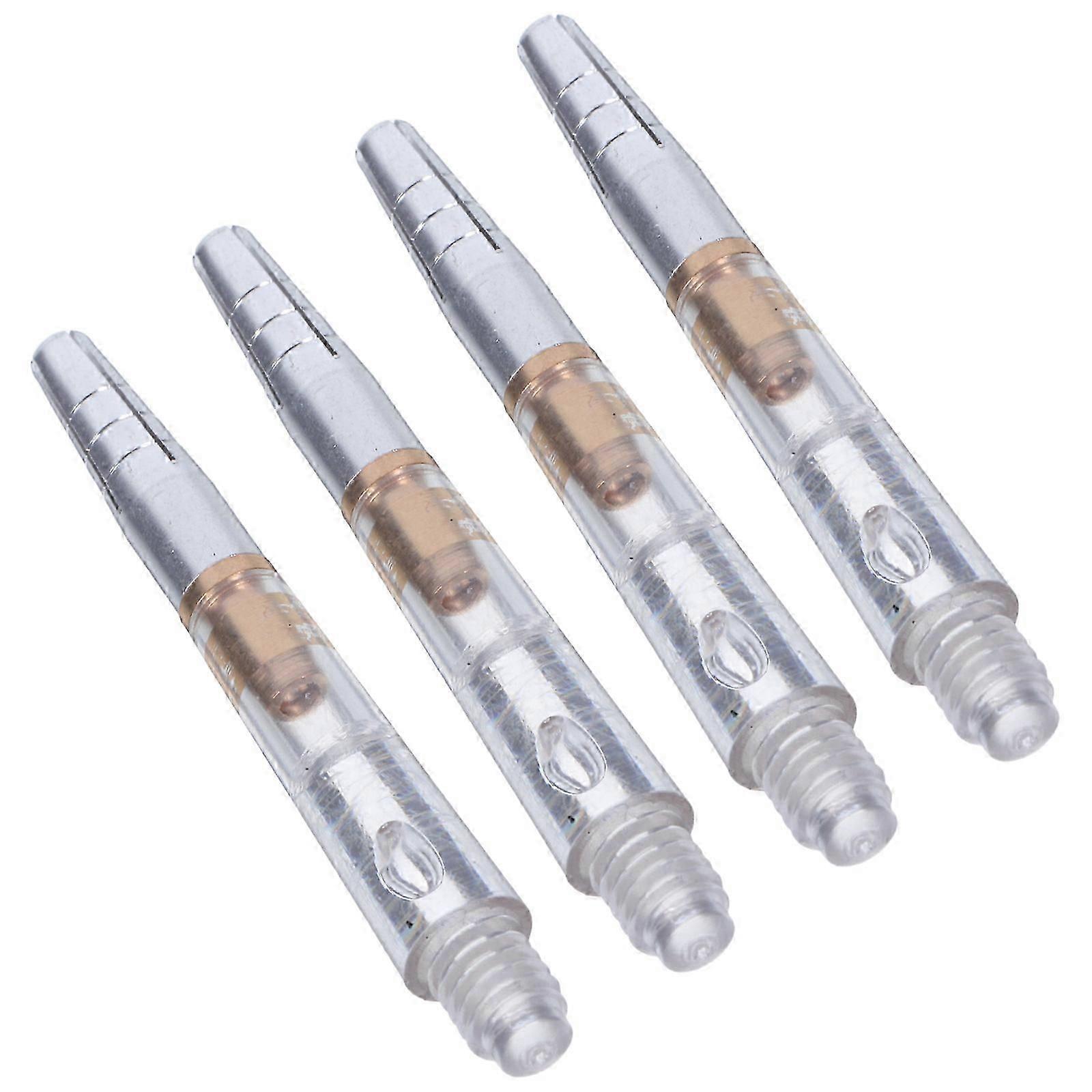 4Pcs Rotating Dart Shafts Transparent Plastic for Thread Soft Tip Use