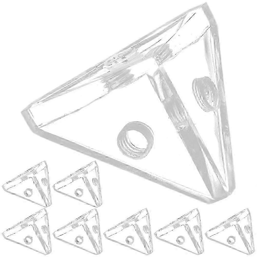 8Pcs Acrylic Display Case Triangle Corner Connectors