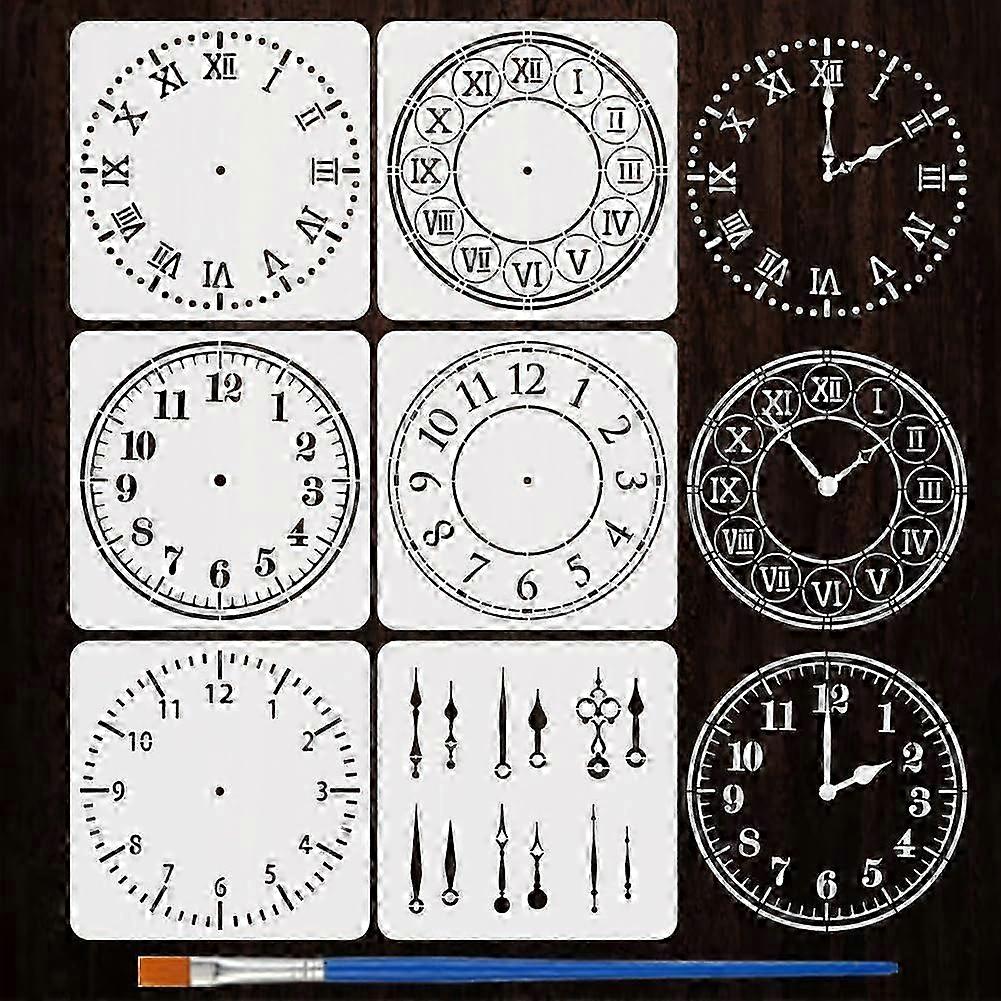 30cm PET Clock Face Stencil Pack