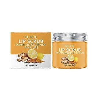 Turmeric Lip Scrub with Hyaluronic Acid & Lemon Extract  Exfoliating Moisturizing Lip Balm nte