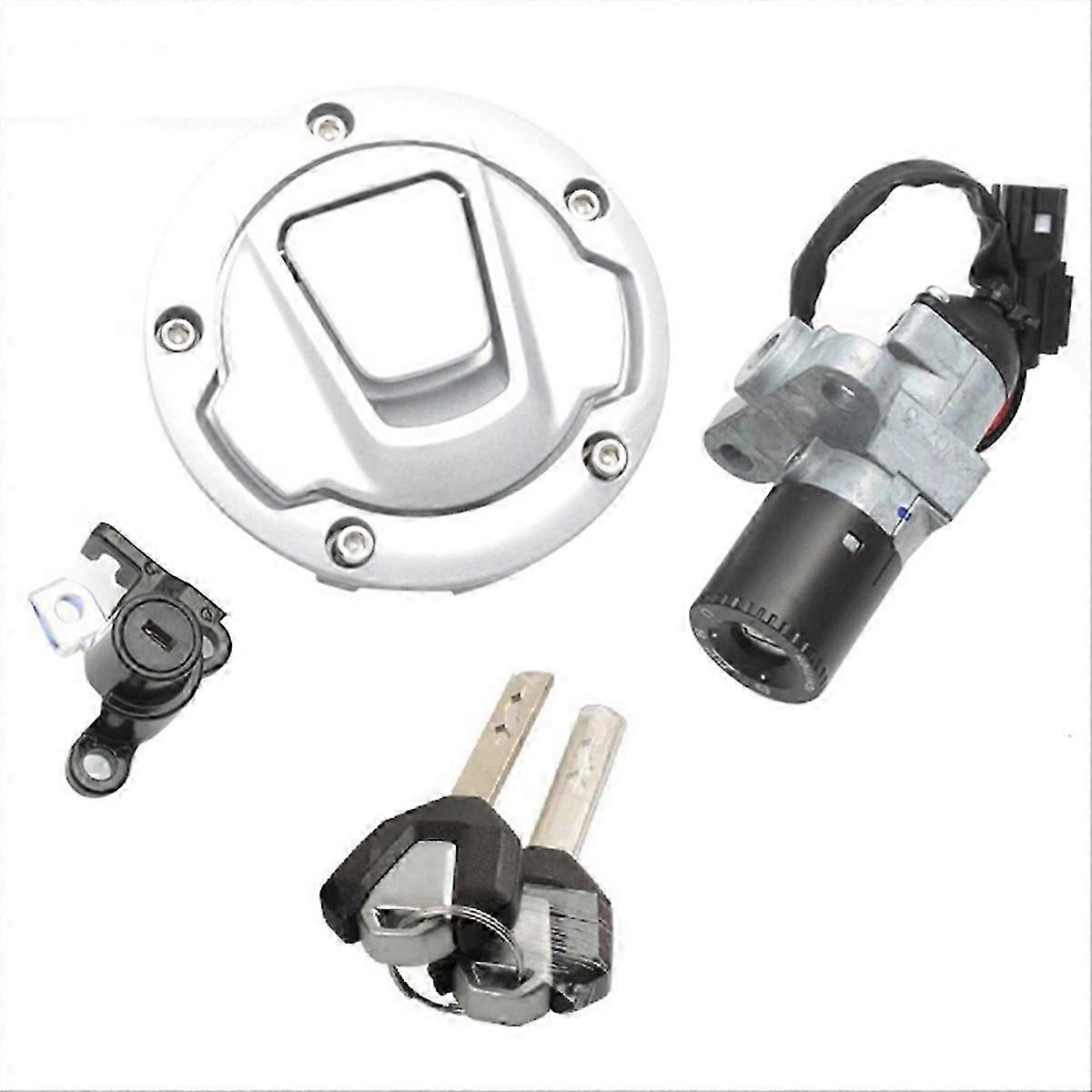Motorcycle Ignition Switch Fuel Gas Cap Lock Key Set Compatible withCFMOTO