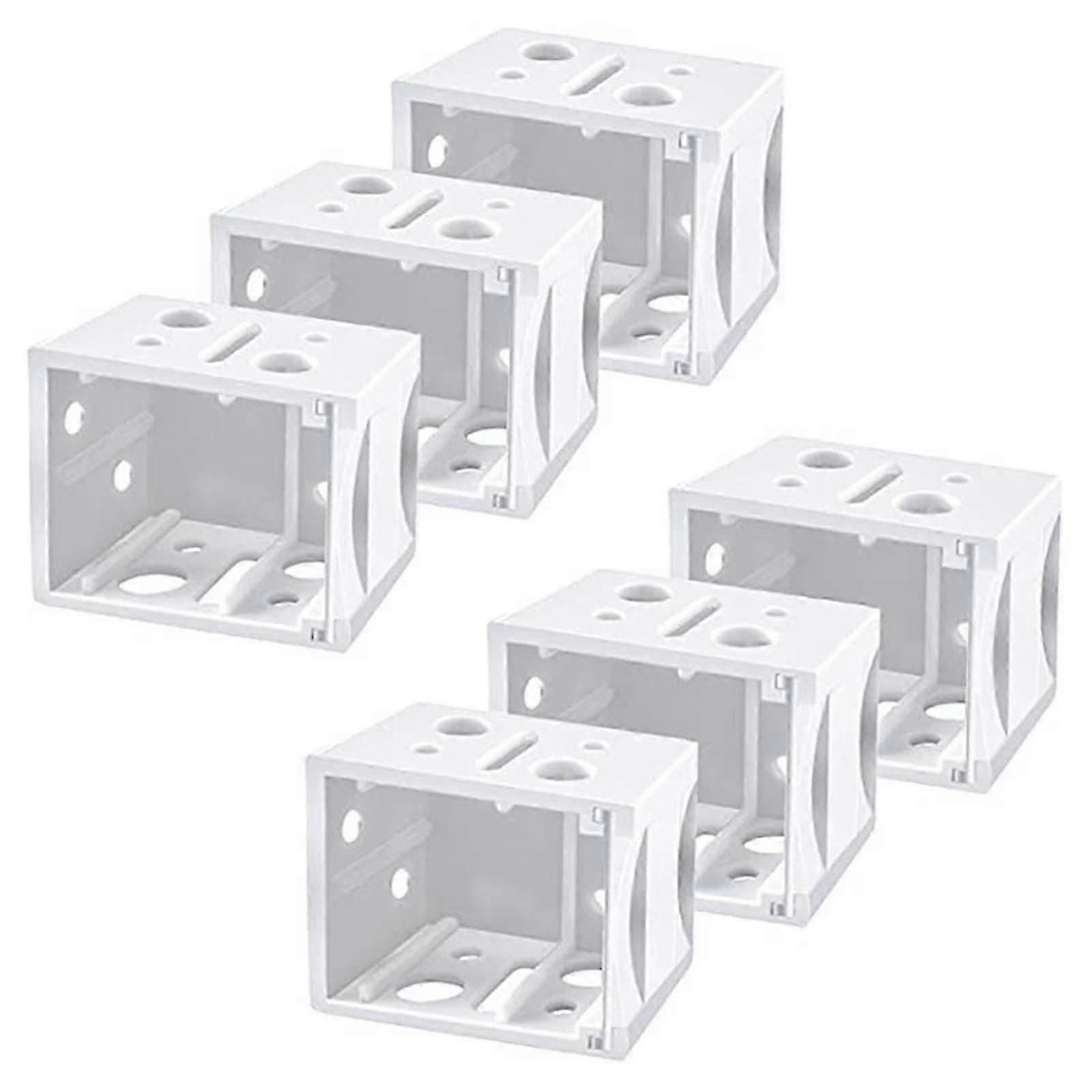 6 Pcs Rigid POM Blind End Mounting Brackets
