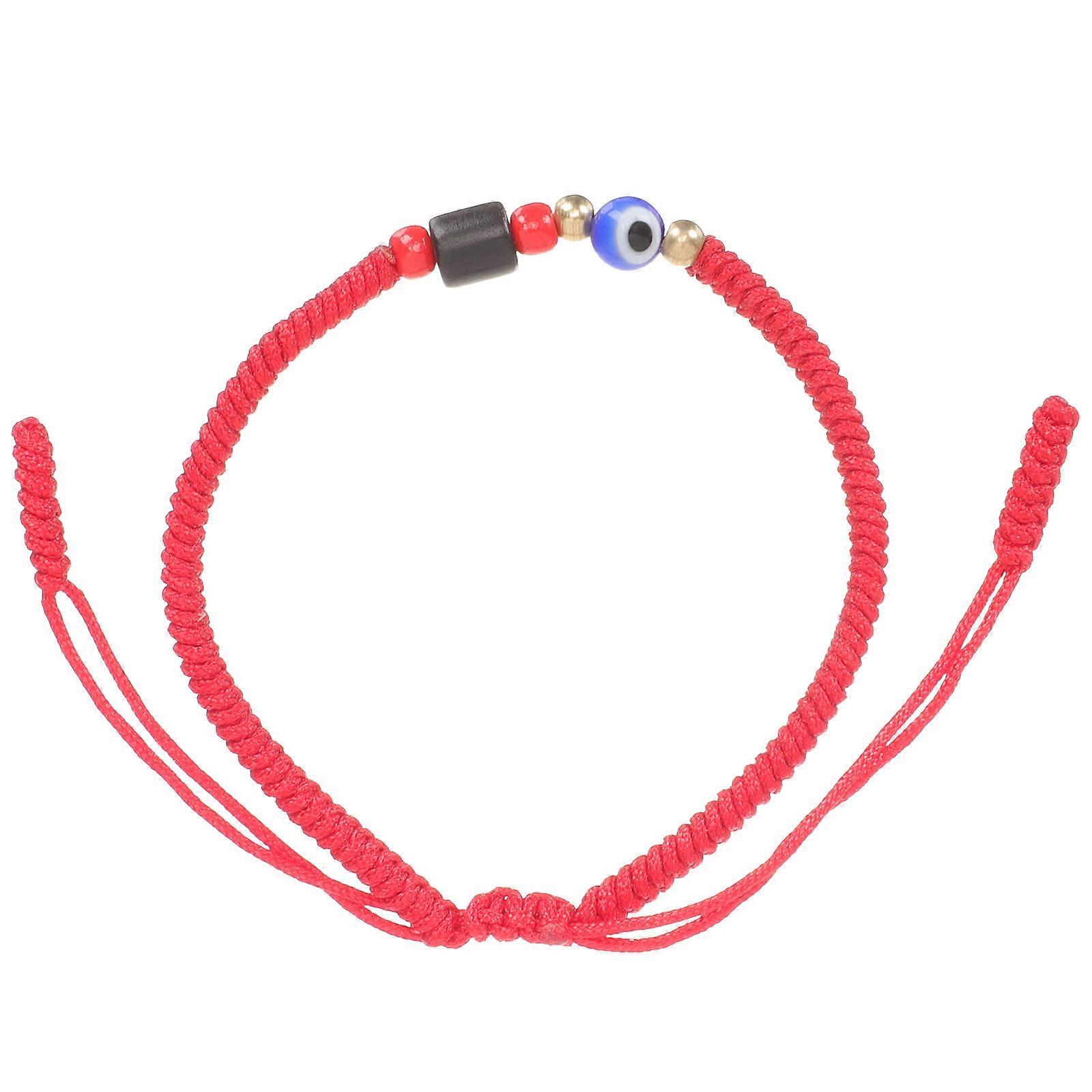 Handmade Evil Eye Bracelet Red String for Women Adjustable 5Pcs Set