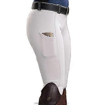 Fianao Women's Solid Color Equestrian Riding Pants with Pockets & Hip Lift compatible with Horse Riding