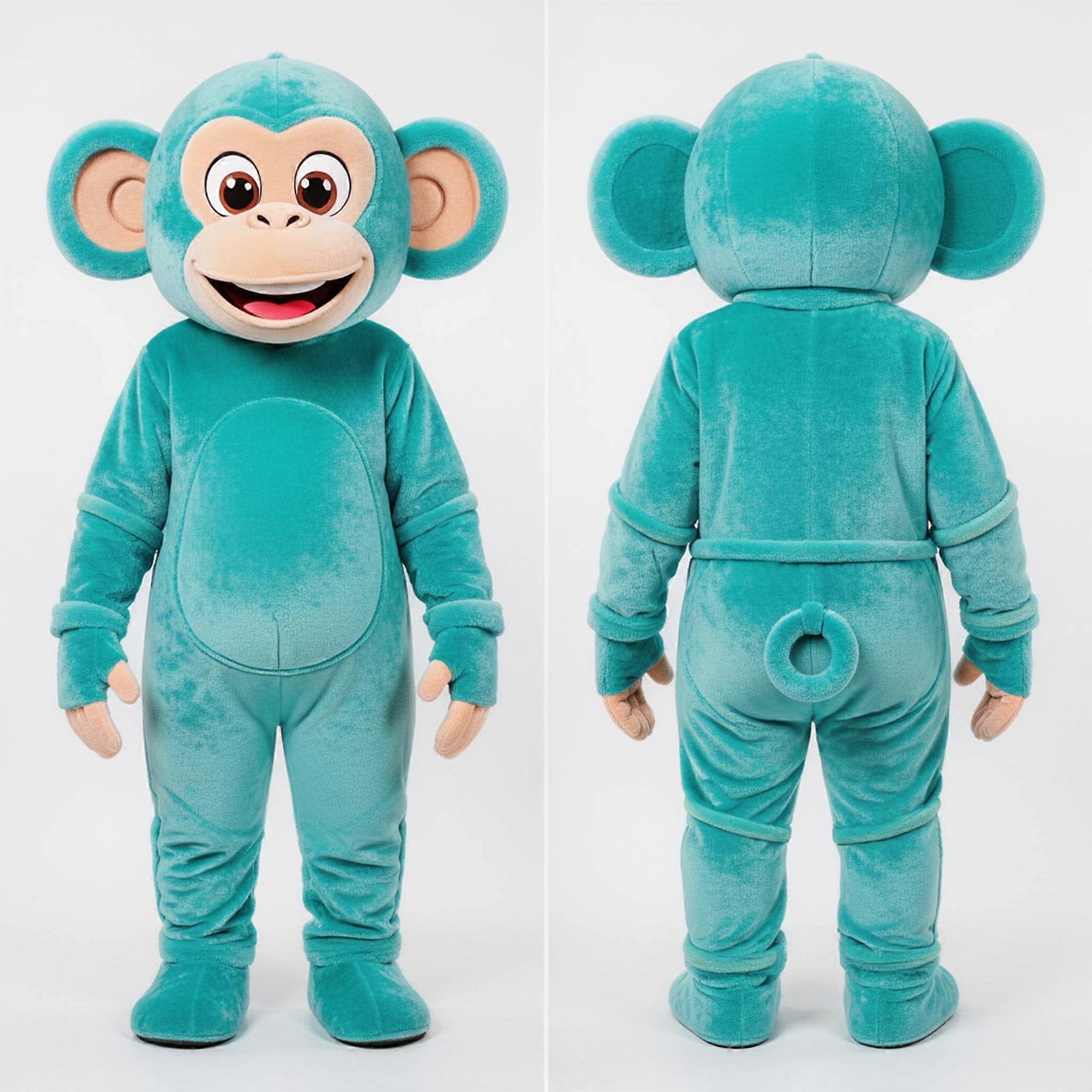 MASTICOT Turquoise Broad Shouldered Chimpanzee Mascot