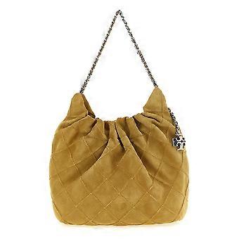 Tory Burch Beige Calfskin Shoulder Bag