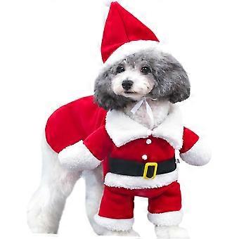Kerst Kat Hoodies Jas Grappige Cosplay Outfits Puppy Kerstmis Huisdier Grappige Kerst Kleding Puppy HondKerstmisKleding Kerstman Outfits Swe