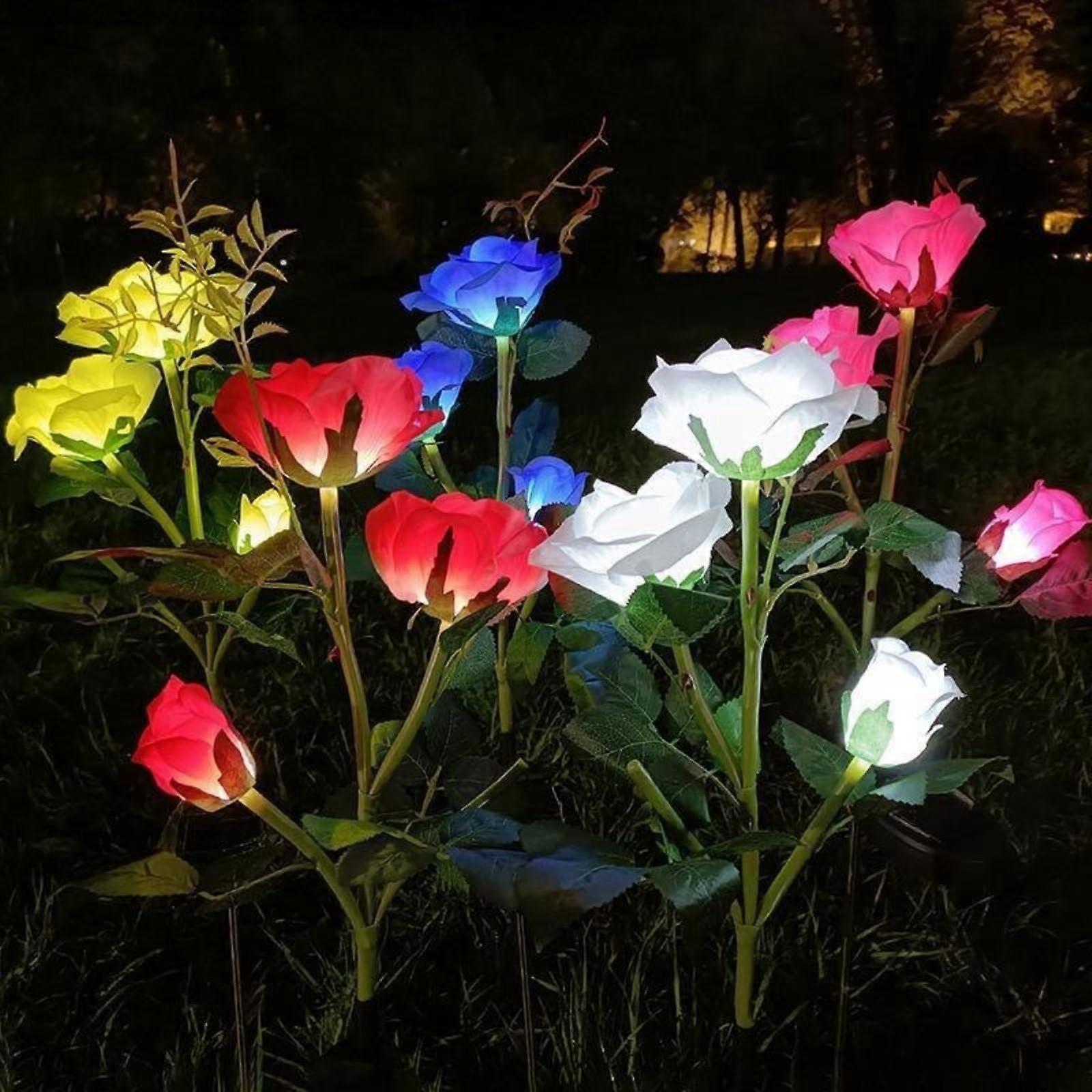 Three-Headed Solar Rose Light IP65