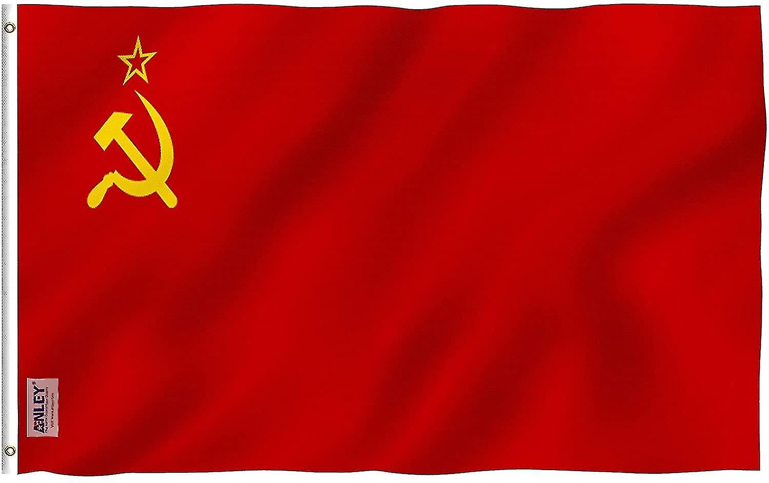 Fly Breeze 3x5 Foot Soviet Union Flag - Vivid Color And Fade Proof - Canvas Header And Double Stitched