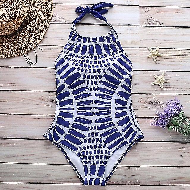 High Neck Monokini Bandage Bathing Suit