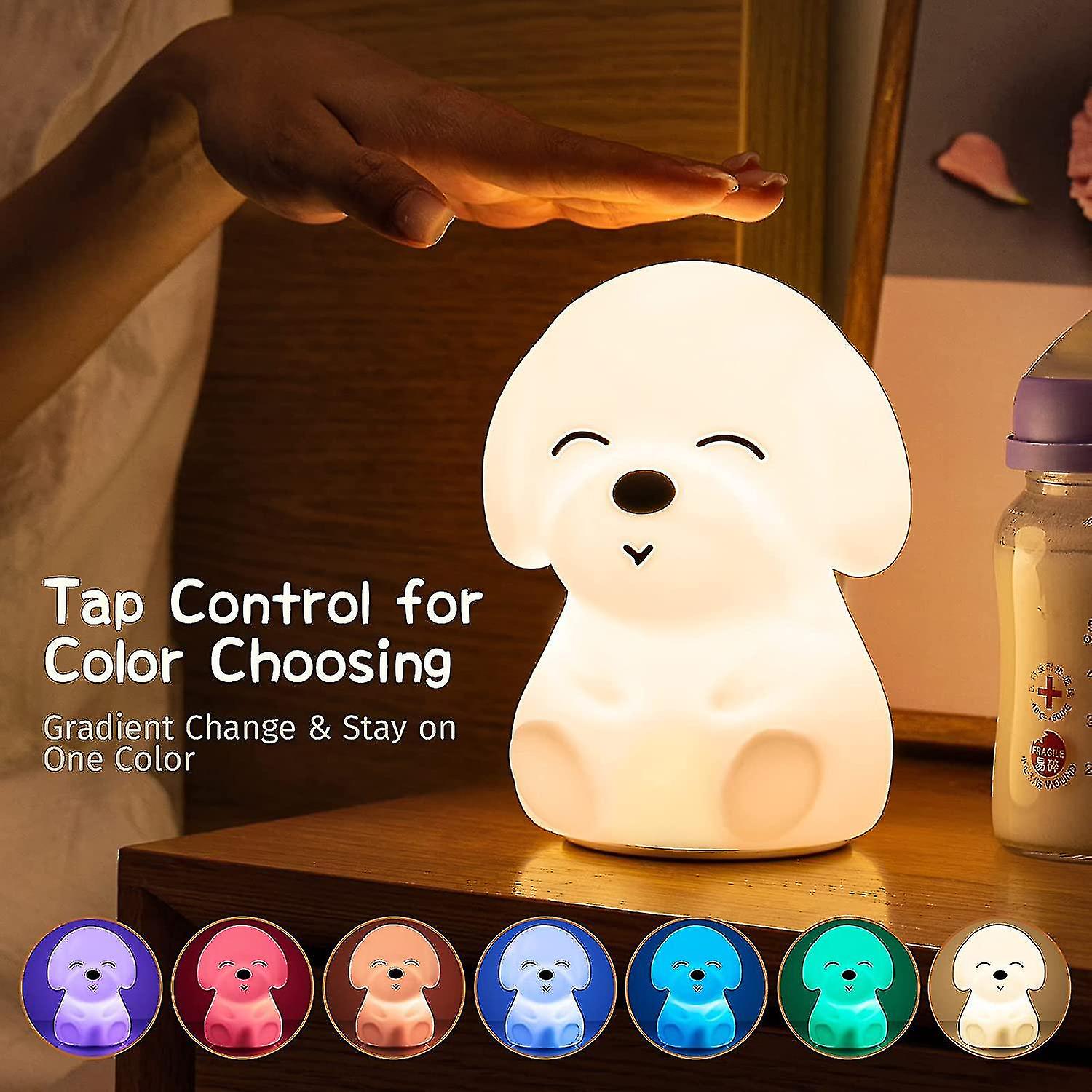 Night Light For Kids,silicone Night Lamps,usb Rechargeable Led Lamp