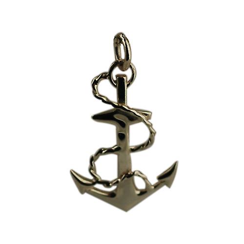 9ct Gold 30x20mm Anchor Pendant