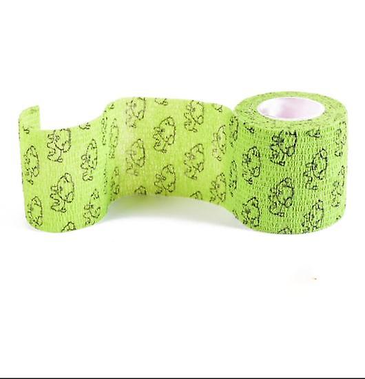 (grass Green Puppy 7.5cm)pet Elastic Tape