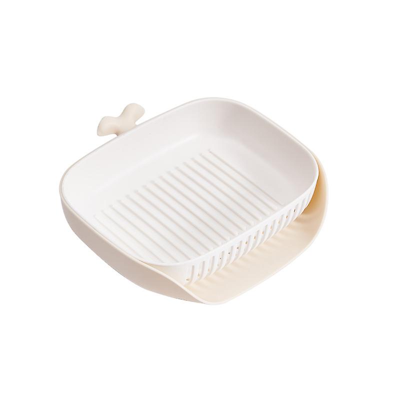 Soaps Dish Non-slip Self-draining Soaps Holder Hand Washing Soaps Whales Shape Holderr For Bathroom1pcs-apricot