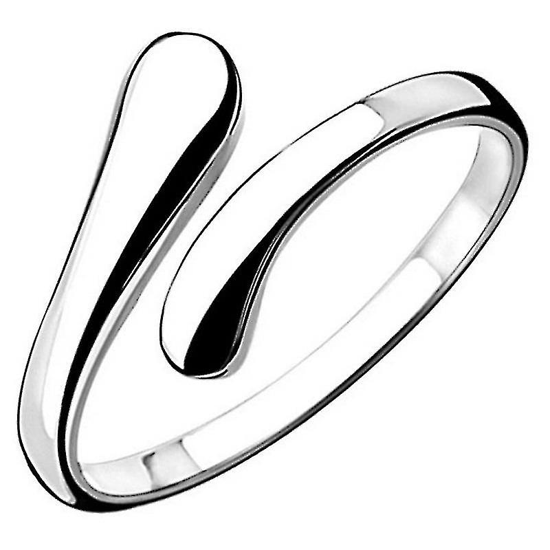 Women's 925 Sterling Silver Simple Open Adjustable Rings