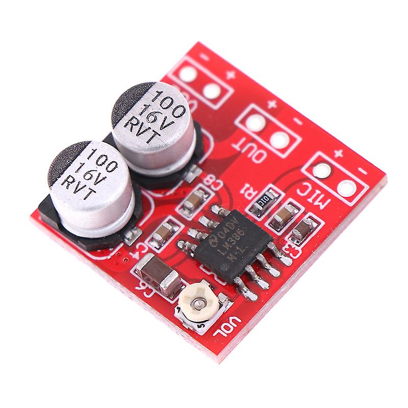 DC 5V-12V LM386 Elektretmikrofon Endstufe Board Verstärkung 200 mal Mikrofonverstärker